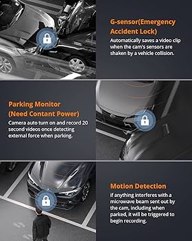 Amazon.com: Kingslim D5-4K Dash Cam with WiFi - Front Dash